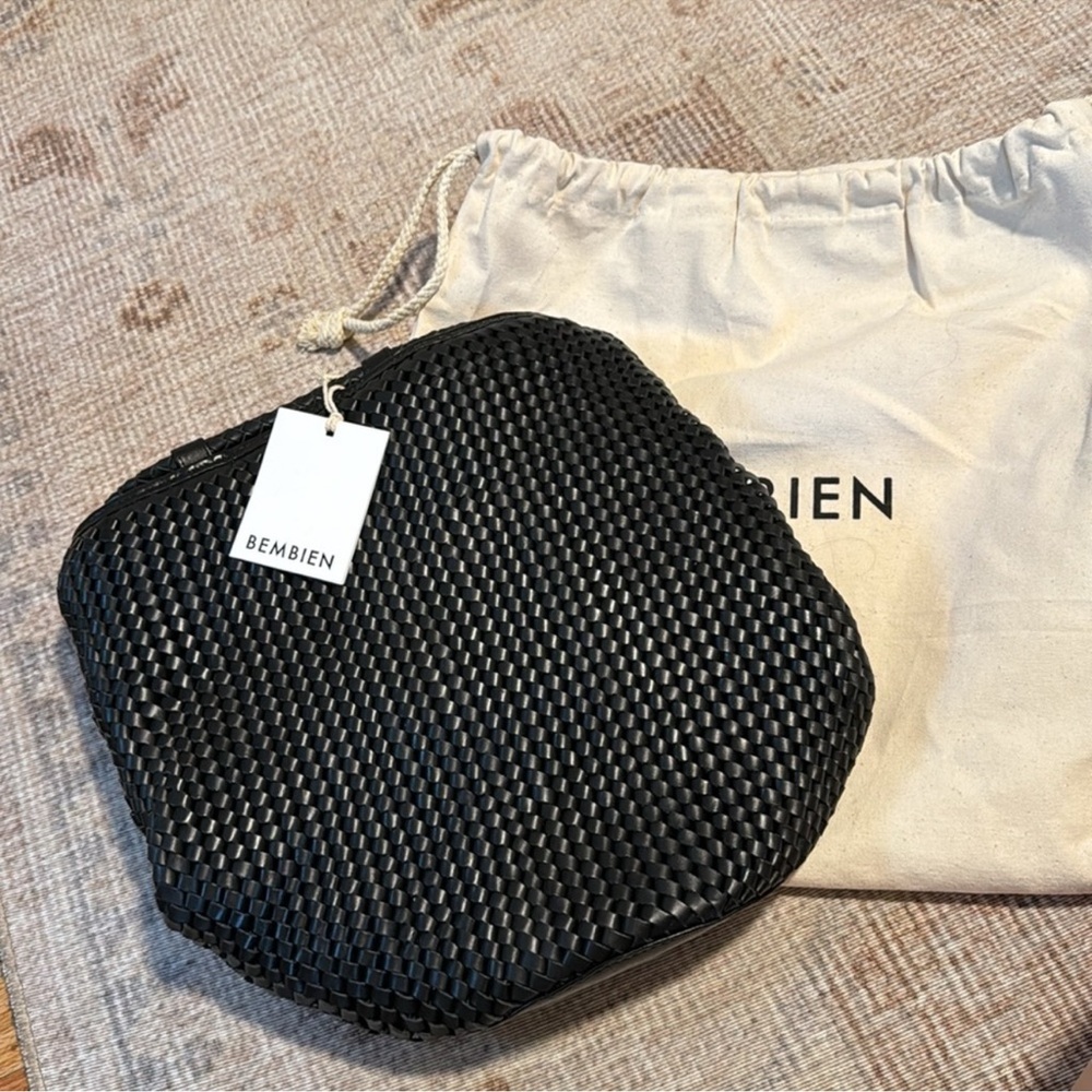 Bembien - Ava Black Woven Backpack - Picture 4 of 5